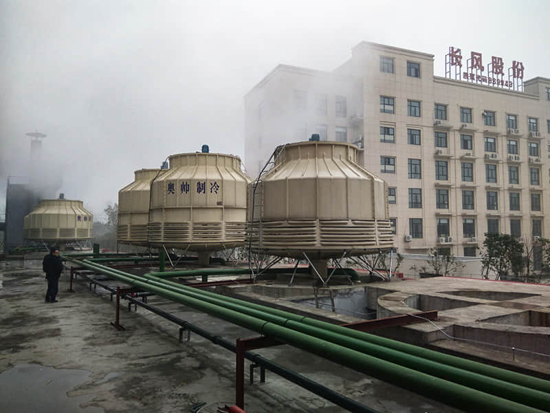 一種廠界冷卻塔噪聲治理項目中，降噪不影響能耗的方案