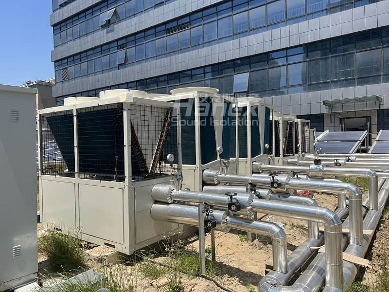 屋面空調風冷熱泵機組噪音大，影響周邊居住環境，該如何解決？